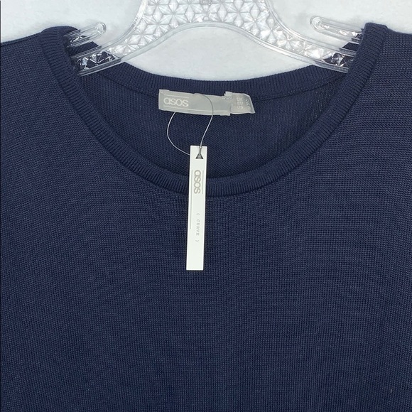 NWT ASOS Knit Dress Navy Size 18 - Picture 5 of 9